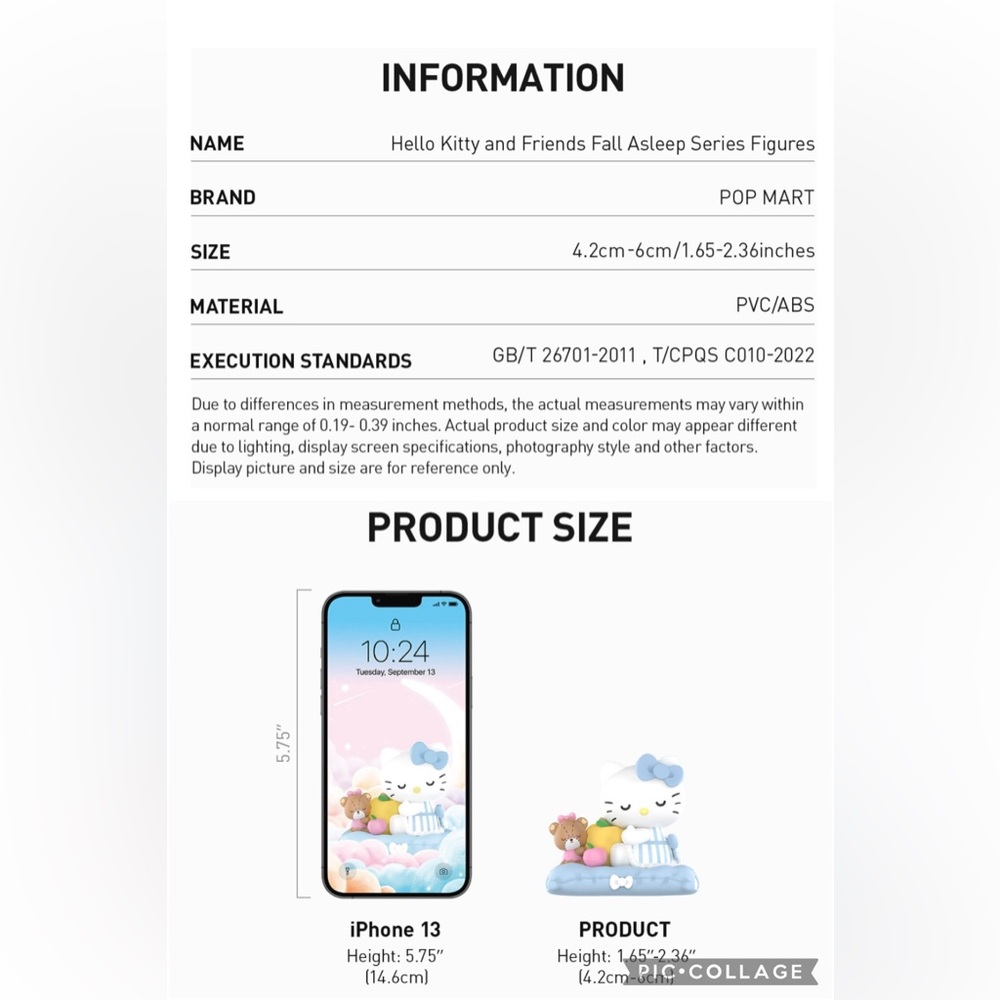 SANRIO Characters Fall Asleep KUROMI Figure | Pop Mart | With Box & Card - Picture 4 of 7